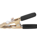 Close-up of Heavy Duty Earth Wire Clamp With 40 Mm Big Jaw And 260 Amp Capacity, Premium Brass Grounding Pliers.