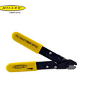 Fiber Optic Wire Stripper Pro Grade For Technicians And Electricians, V Shaped Opening, yellow handle tool, open view