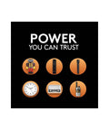 Images of various devices powered by Heavy Duty 9V Battery Pair Tough As Nails Power For Smoke Detectors And Carbon Monoxide Alarms.