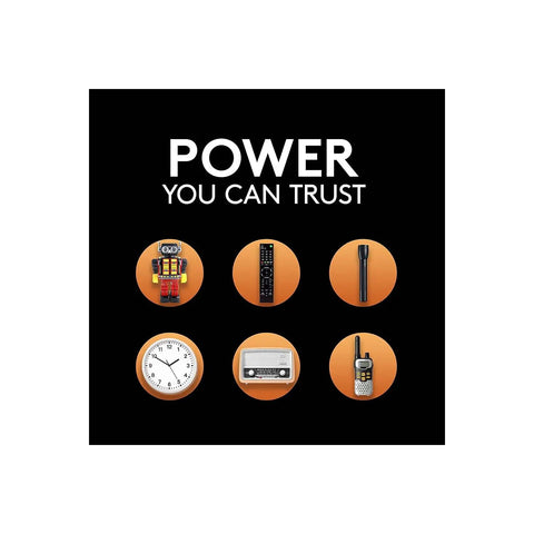 Images of various devices powered by Heavy Duty 9V Battery Pair Tough As Nails Power For Smoke Detectors And Carbon Monoxide Alarms.