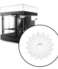 Bevel Gear Set 16T Module 0.5 With 1.95mm Bore 5.3mm Thick 20Pcs Transmission Gears showcased with CNC machine