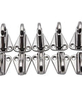 Spring Snap Attach Rope Hook in 316 Stainless Steel for Fender Points and Mooring, Beefy Marine Boat Hardware, 4 Pack shown