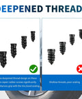 Heavy Duty Tire Plug Kit With Screwdriver, 60 Pieces In Four Sizes For Quick Puncture Repair On Cars, Trucks, And SUVs