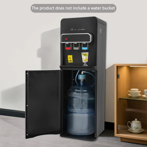Bottom Loading Water Cooler Dispenser For 5 Gallon Bottle With Cold Warm And Hot Settings, Child Lock, Low Water Indicator