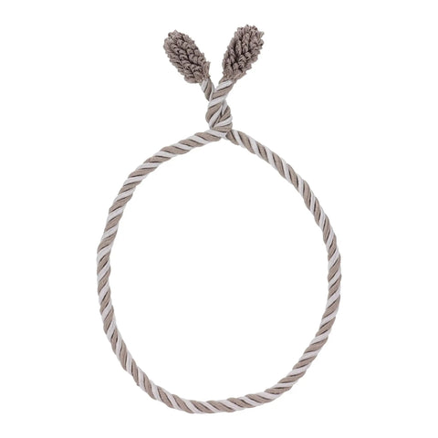 Decorative Twist Ties 6 Pack 20 Inches Taupe And White For Hanging Garland Lights And Other Decorations Easy On Banisters And Railings
