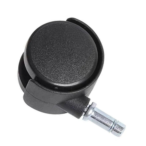 Close-up of 2in Heavy Duty Swivel Caster Wheels With Two Brakes for Workbenches and Furniture Smooth Quiet Polyurethane Casters