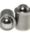 2 Pack Rugged Stainless Steel Ball Catch Plungers 10mm Diameter Rustproof Door Cabinet Closet Drawer Latch Kit