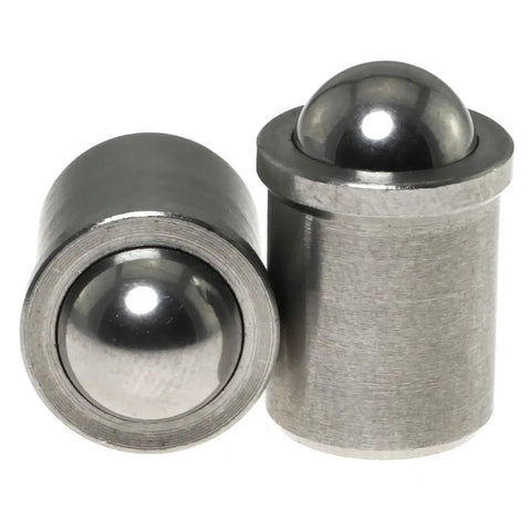 2 Pack Rugged Stainless Steel Ball Catch Plungers 10mm Diameter Rustproof Door Cabinet Closet Drawer Latch Kit