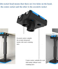 Heavy Duty Furniture Lifters With Smooth Glide Rollers, Adjustable Height Brackets for cabinet setup with double-socket head.