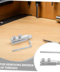 Get That Broken Pipe Fix Done With These 2pcs Heavy Duty Stainless Steel Screw Extractors For Removing Damaged Threads And Faucets Effortlessly Without The Hassle In Your Home Shop, stainless steel valve thread extractor set