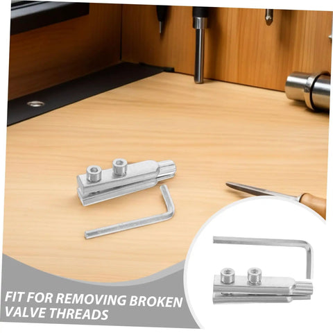 Get That Broken Pipe Fix Done With These 2pcs Heavy Duty Stainless Steel Screw Extractors For Removing Damaged Threads And Faucets Effortlessly Without The Hassle In Your Home Shop, stainless steel valve thread extractor set