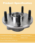 Front Wheel Hub and Bearing Assembly Pair for 2002 2003 2004 2005 2006 2007 2008 Ram 1500 2WD ABS Direct Replacement