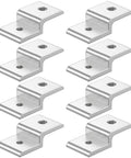 Eight Piece 3030 Series Z Shaped Corner Brackets For Mounting Aluminum Extrusion T Slot Connectors Heavy Duty Z Braces
