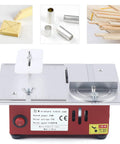 Slick Mini Table Saw Fueled By A Rugged Dual Motor For Quick Wood And Pcb Cuts Top Tier DIY workbench with precision cutting features.