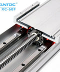 Close-up of linear guide on 3 Axis 6040 XC60F CNC Router With 1.5KW Spindle, USB, 110V And 220V for precise engraving and carving.