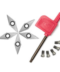 Five Pc Top Shelf Diamond Carbide Woodturning Inserts 28 X 10 Mm Negative Rake Blade Set with T15 torque wrench and screws.