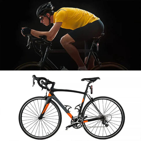 Cyclist on road bike with Seat Post Quarter Turn Mount For Garmin Varia Radar And RearVue Systems Fits 27.2mm 30.9mm 31.6mm Bars