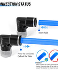Push To Connect Female Elbow Fittings 1/4 Inch Tube OD To 1/4 Inch NPT Thread 90 Degree Pro Grade Pneumatic Connector demonstration