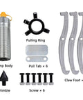 Components of Heavy Duty Hydraulic Gear Puller Kit 5 10 15 20 30 50 Ton With 2 And 3 Jaw Bearing Puller Tool.