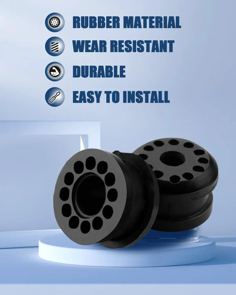 Dodge Ram 1500 2500 3500 4x4 Transfer Case Shifter Linkage Bushing Grommet Replacement For Smoother Shifts And Less Vibration No More Grind Quiet Ride Includes 2 Pcs And 2 Metal Clips rubber bushing pair on display