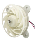 DC 12V Refrigerator Evaporator Fan Motor Replacement Part For Freezer And Fresh Food Cooling Quiet DIY Friendly 1870 RPM 2.5W 0.12A Durable OEM Style Replaces DA96-00968A DA31-00334A PS9494284 AP5948644, front view