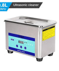 Heavy Duty Ultrasonic Cleaner With 800ml Stainless Tank And Adjustable Heat Settings For Jewelry Glasses Watches Dentures And Tech Gear.