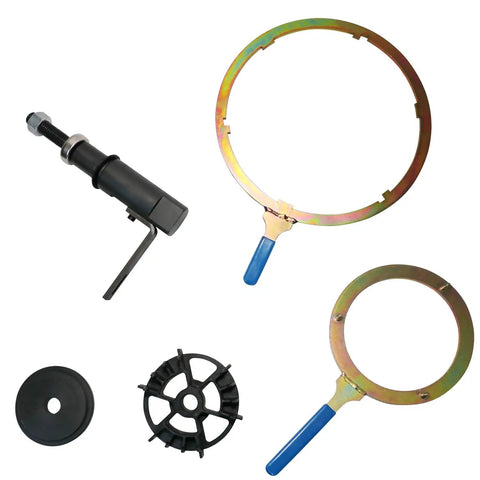 DPS6 Dual Clutch Transmission Reinstall Tool Set For Ford Focus DCT Reuse A Previously Installed Clutch Assembly And Refit It Safely Save On New Clutch Costs With This Easy Reinstall Kit, black metal tools and rings