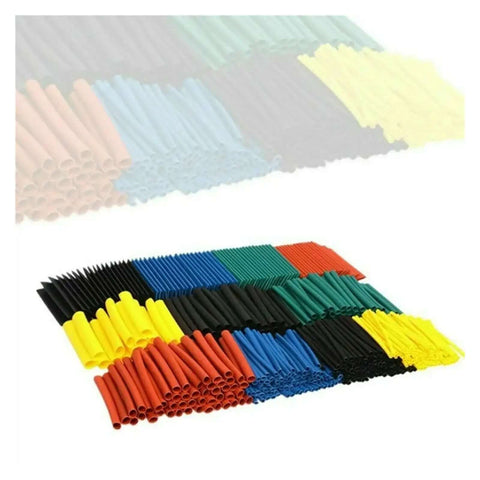 Ultimate 530 Pc Heat Shrink Tubing Kit For Car Wiring And Electrical Gear, assorted color heat shrink sleeves for cable insulation
