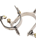 Rugged Stainless Steel Western Horse Spurs With Rotatable Gear Carved Equestrian Style For Men And Women Dope Boot Spurs For Training And Trail Riding Today