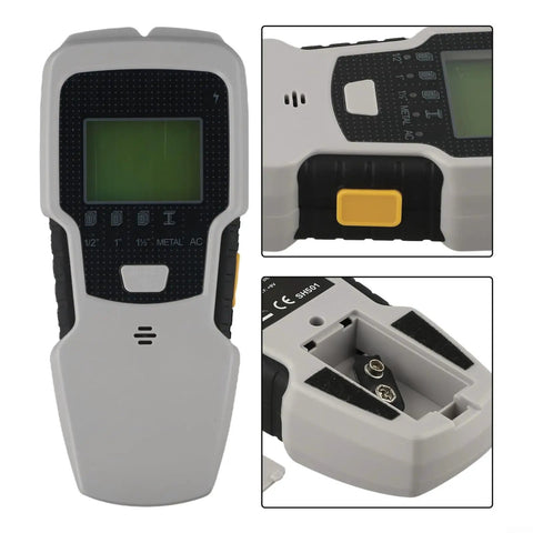 Professional Five In One Wall Scanner And Advanced Deep Sensing Stud Finder With Clear LCD Monitor Locates Wood Beams Metal Pipes And Live Wires To Pinpoint Edges And Save Your Nails On Drywall