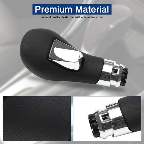 Buick Verano Gear Shift Knob Replacement Black Leather Wrapped Shifter Handle For 2012 2013 2014 2015 2016 2017 Verano Models