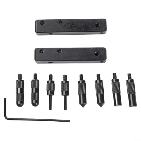 Digital Caliper Accessories Kit for Internal External Groove including measuring heads and clamps in black finish.