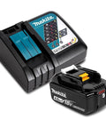 18V LXT Lithium Ion Battery And Charger Starter Pack All In One with LED Level Indicator and Fast Charge shown side by side