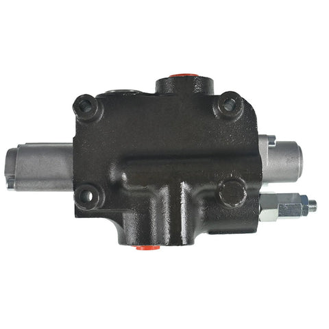 Hydraulic directional control valve, 1-spool, double-acting, SAE ports, side view