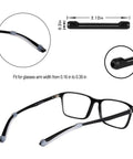 Anti Slip Eyeglasses Retainers With Premium Silicone Comfort Ear Grips and Protectors for Spectacles Fits Almost Any Glasses