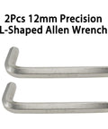 2pcs 12mm precision L-shaped Allen wrenches with visible CR-V marking