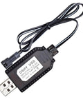 USB Battery Charger 4.8V For RC Cars With Indicator Light, black plug-and-play charging cable for remote control toys