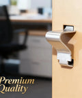 Close-up of Real Deal Heavy Duty Shelf Clips Secure Standard Lockers And Metal Cabinets Forged From Tough Cold Rolled Steel.