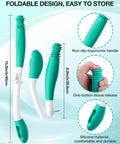 Foldable Rechargeable Portable Bidet Toilet Aid Wiper Tool Set 400ml Travel Bidet with ergonomic handle and tissue release