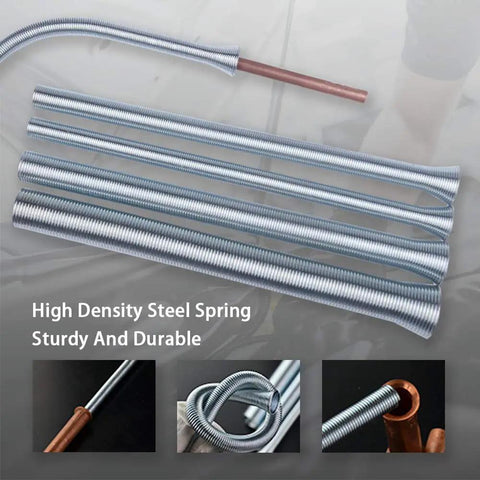 Five In One Tubing Bender Kit For 1/4 Inch 5/16 Inch 3/8 Inch 1/2 Inch And 5/8 Inch OD Tubing with steel springs on copper pipe