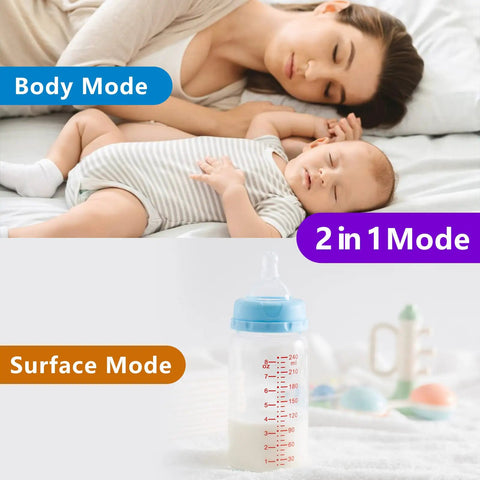 No Touch Infrared Thermometer For Adults And Kids With Fever Alert 2 In 1 Body Surface Mode No Touch Forehead And Surface Readings Instant Accurate Temperature For Baby And Family body and surface use