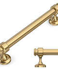 Champagne Bronze Cabinet Pulls Set Of 10 With 5 Inch Hole Centers Durable Zinc Alloy Drawer Handles For Kitchen And Bathroom Cabinets Easy Install Hardware IH0007