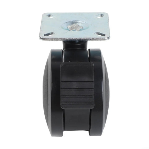 Heavy Duty 4 Pack Locking Casters For Weber Spirit 200 And 300 Gas Grills Model 69827 showing a close-up view of a swivel wheel with brake.