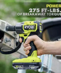 Brushless Eighteen Volt Cordless Impact Wrench Delivers Tough As Nails Torque For Tight Spaces Featuring Four Mode Settings And A Hella Compact Design That Knocks Your Socks Off On Every Garage Project gripping metal frame with a 275 ft-lbs torque.