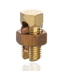 Heavy Duty Solderless Electrical Connector For Copper And Copperweld Wire No Sweat Hookup, brass splice device for 8 AWG to 14 AWG wires.