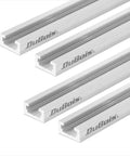 Heavy Duty Universal Aluminum T Track Four Pack With Smooth Double Cut Channels For Woodworking Jigs And Router Tables