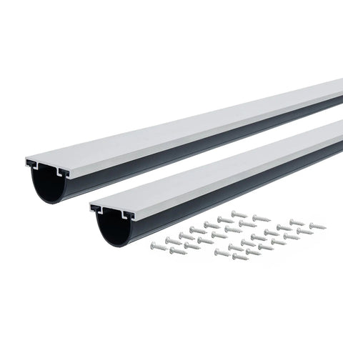 18 Foot Universal Aluminum And Vinyl Garage Door Bottom Seal For All Weather Protection Heavy Duty Weatherproof Door Seal Strip with screws