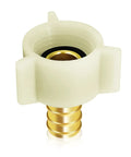 Six Pack PEX Swivel Adapters 1/2 Inch To 1/2 Inch Female NPT Brass Crimp Fittings For RV Plumbing PEX Faucet Connector Flexible Leak Free Pipe Connection Kit, brass fitting