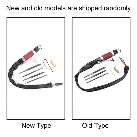 Premium 3400Rpm Air Body Saw File For Metal And Plastic Deburring with both new and old models side by side.