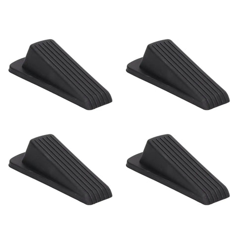 Heavy Duty Door Stop Set 4 Pack Non Slip TPR Grips Windproof And Stackable Door Stoppers For Heavy Doors Floor Friendly Design